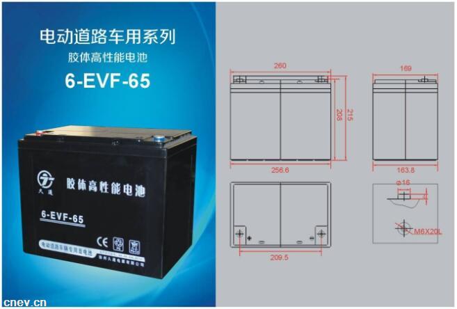 6-EVF65 12V65AH   动力电池